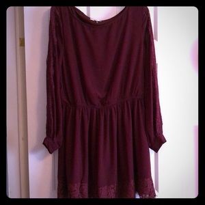 Plum colored dress